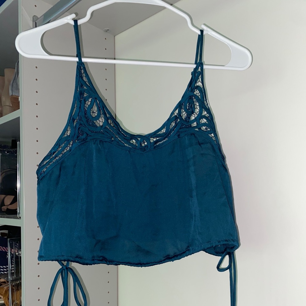 Free people cropped blouse too